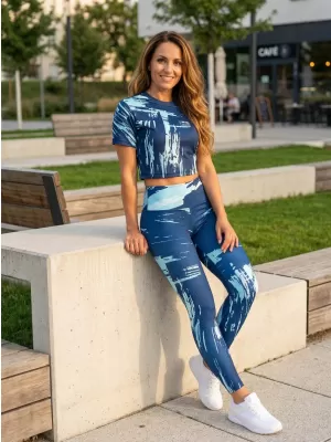 Dámský crop top premium ALTISPORT VOJ/ALW010TR07 KRÁLOVSKÁ MODRÁ KRÁLOVSKÁ MODRÁ