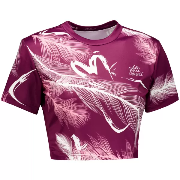  Dámský crop top premium ALTISPORT VOJ/ALW001TR07 FUCHSIOVÁ 