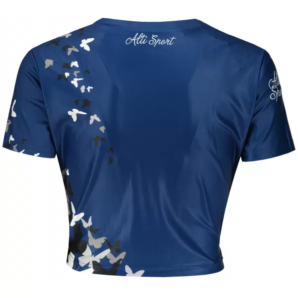 Dámský funkční crop top premium ALTISPORT VOJ/ALW022TR07 NAVY 