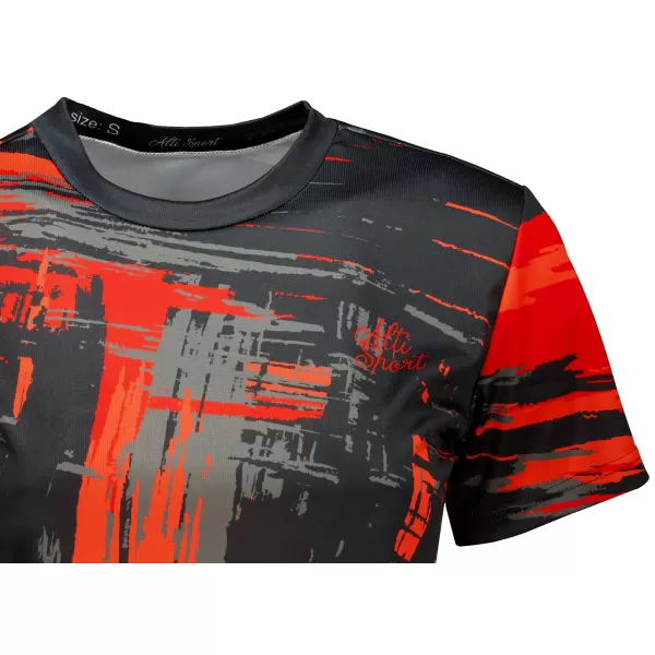  Dámský crop top premium ALTISPORT VOJ/ALW010TR07 ČERNOČERVENÁ ČERNOČERVENÁ 