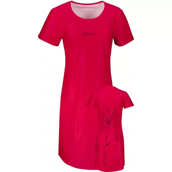  Dámské prodloužené triko/šaty premium ALTISPORT VOJ/ALW075SAT02 BRIGHT-RED 