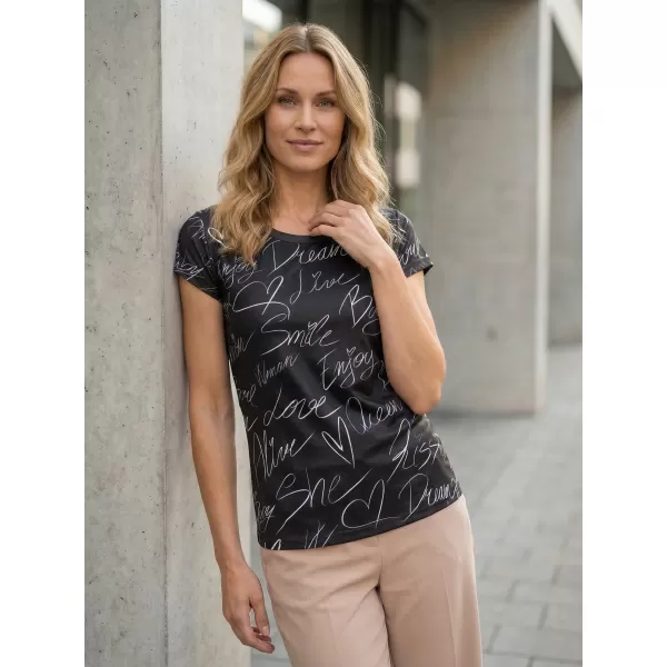  Dámské volnočasové triko premium ALTISPORT VOJ/ALW084TR06 ČERNÁ 