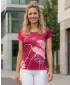 Dámské volnočasové triko premium ALTISPORT VOJ/ALW120TR06 FUCHSIOVÁ