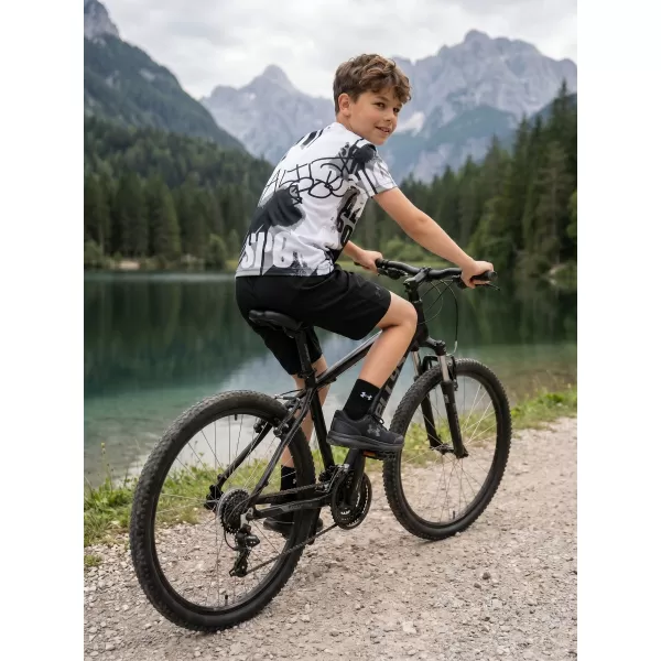  Dětské funkční triko premium ALTISPORT VOJ/ALK076TR01 BÍLOČERNÁ 