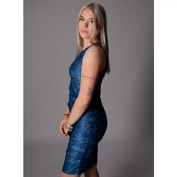 Dámské šaty premium ALTISPORT VOJ/ALW084SAT03 MODRÁ 