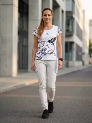 Dámské volnočasové triko premium ALTISPORT VOJ/ALW106TR06 BÍLÁ