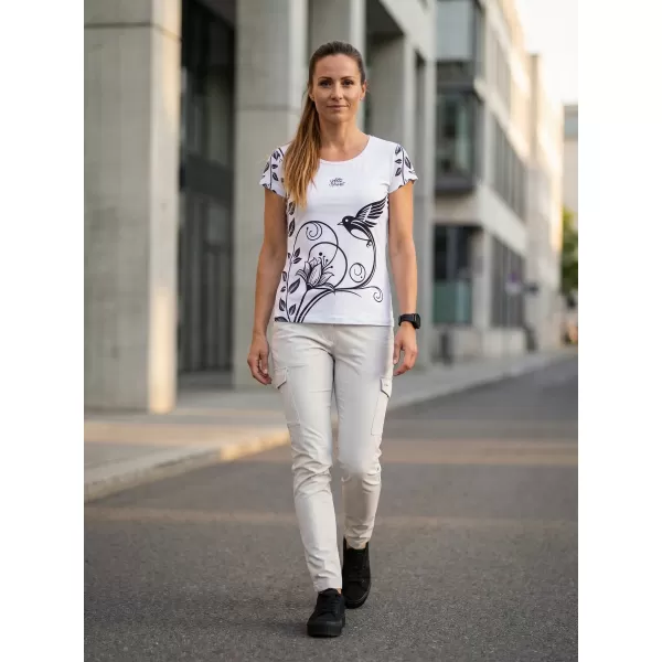  Dámské volnočasové triko premium ALTISPORT VOJ/ALW106TR06 BÍLÁ 