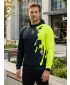 Pánská funkční mikina premium ALTISPORT VOJ/ALM112MI01 ČERNÁ-FLUO YELLOW