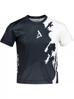 Dětské funkční triko premium ALTISPORT VOJ/ALM112TR01 ČERNÁ-BÍLÁ