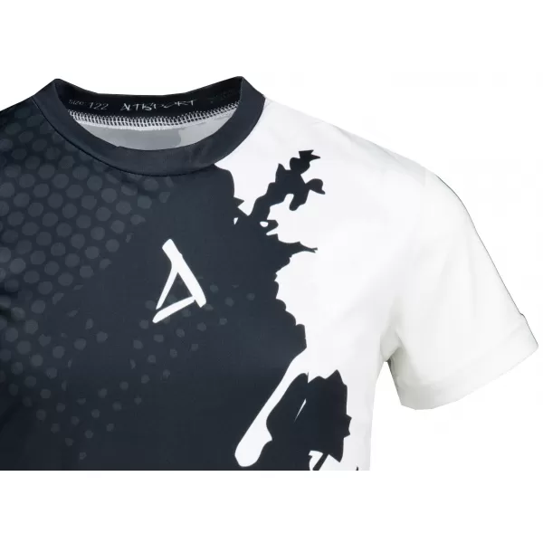  Dětské funkční triko premium ALTISPORT VOJ/ALM112TR01 ČERNÁ-BÍLÁ 