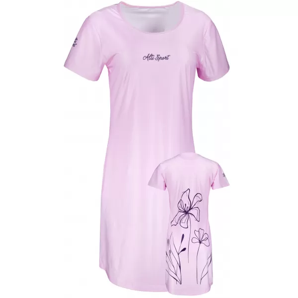  Dámské prodloužené triko/šaty premium ALTISPORT VOJ/ALW075SAT02 LIGHT PINK 