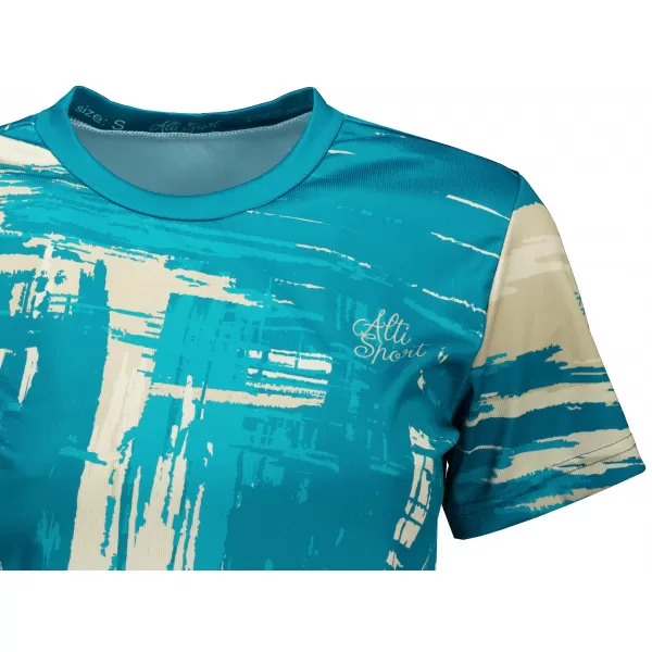  Dámský crop top premium ALTISPORT VOJ/ALW010TR07 PETROLEJOVÁ/HNĚDÁ PETROLEJOVÁ/HNĚDÁ 