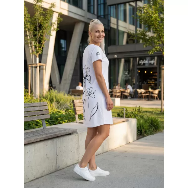  Dámské prodloužené triko/šaty premium ALTISPORT VOJ/ALW075SAT02 WHITE 