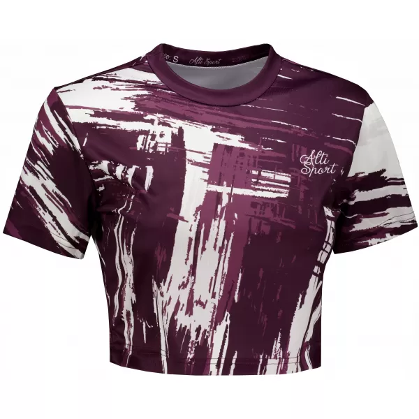  Dámský crop top premium ALTISPORT VOJ/ALW010TR07 FIALOVÁ FIALOVÁ 