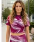 Dámský crop top premium ALTISPORT VOJ/ALW001TR07 FUCHSIOVÁ