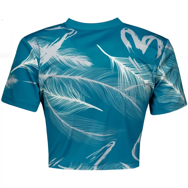  Dámský crop top premium ALTISPORT VOJ/ALW001TR07 EMERALD/ŠEDÁ 