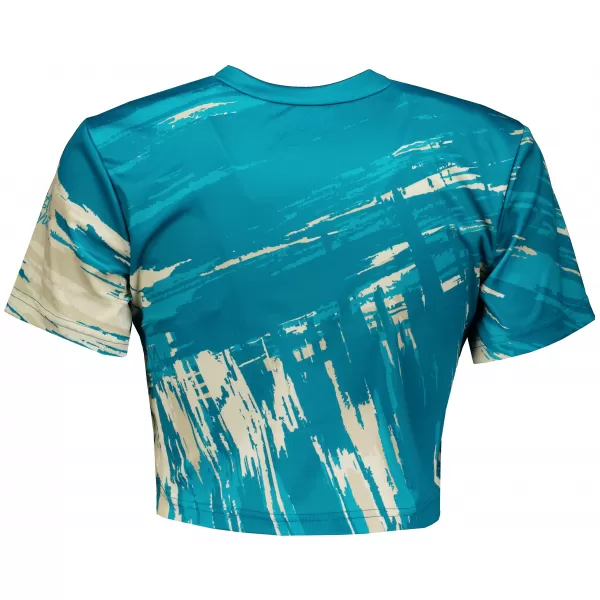 Dámský crop top premium ALTISPORT VOJ/ALW010TR07 PETROLEJOVÁ/HNĚDÁ PETROLEJOVÁ/HNĚDÁ 