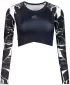 Dámský funkční crop top premium ALTISPORT VOJ/ALW114TR04 ČERNÁ