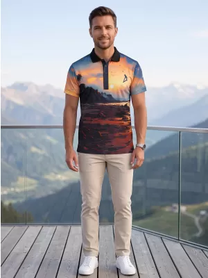 Pánské funkční triko s límečkem premium ALTISPORT VOJ/ALM116TR05 BŘEH