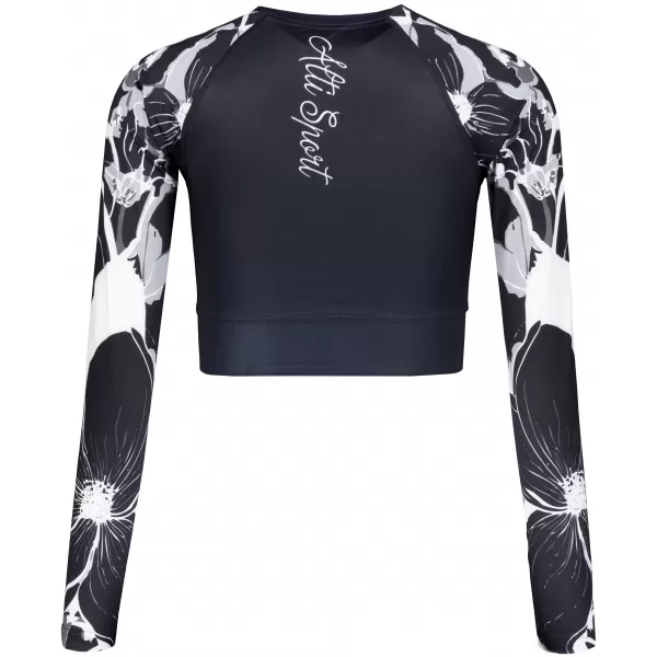  Dámský funkční crop top premium ALTISPORT VOJ/ALW114TR04 ČERNÁ 