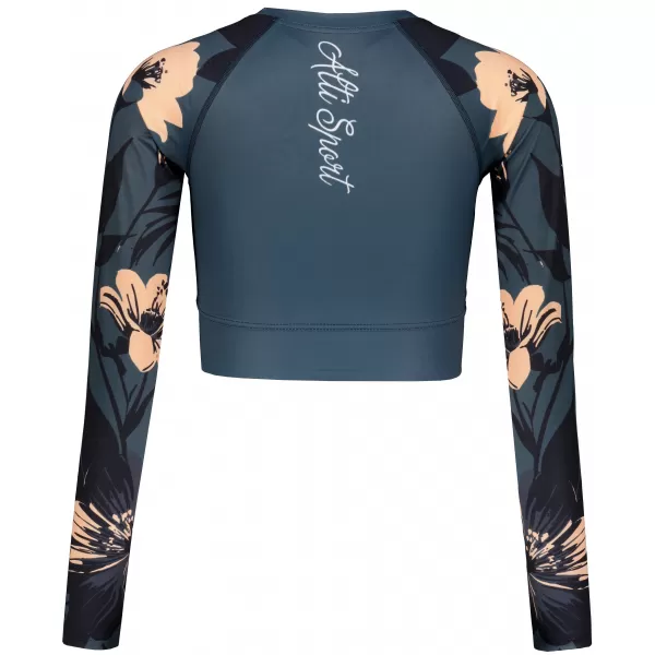  Dámský funkční crop top premium ALTISPORT VOJ/ALW115TR04 TMAVĚ ŠEDÁ 