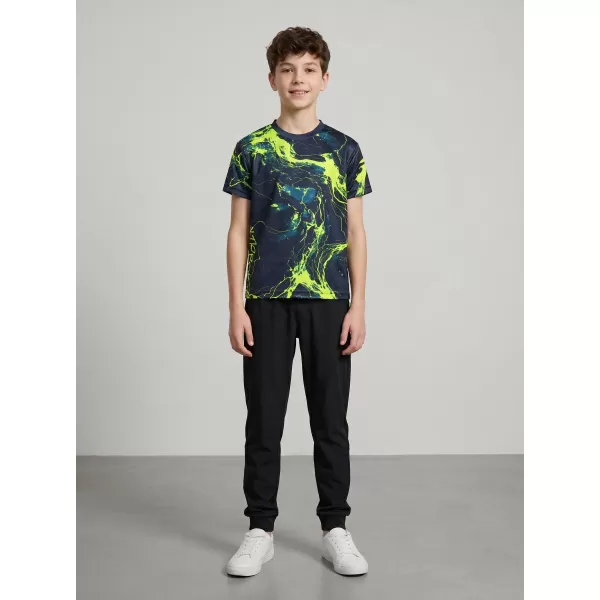  Dětské funkční triko premium ALTISPORT VOJ/ALK071TR01 NAVY-ŽLUTÁ 
