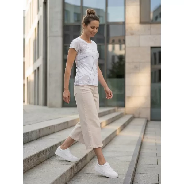  Dámské volnočasové triko premium ALTISPORT VOJ/ALW120TR06 SVĚTLE ŠEDÁ 