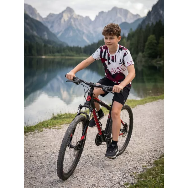  Dětské funkční triko premium ALTISPORT VOJ/ALK076TR01 WHITE/WINE 