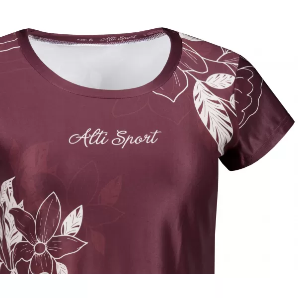  Dámské volnočasové triko premium ALTISPORT VOJ/ALW119TR06 RUDÁ 