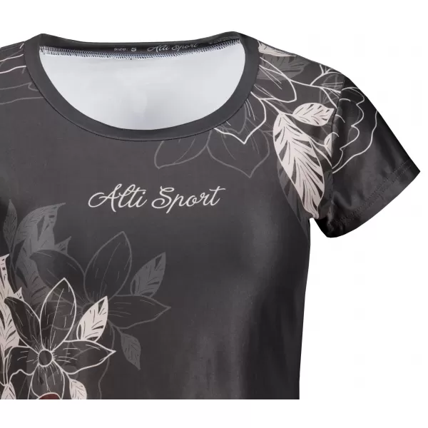  Dámské volnočasové triko premium ALTISPORT VOJ/ALW119TR06 ČERNÁ 