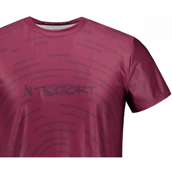  Pánské volnočasové triko premium ALTISPORT VOJ/ALM121TR06 WINE-RED 
