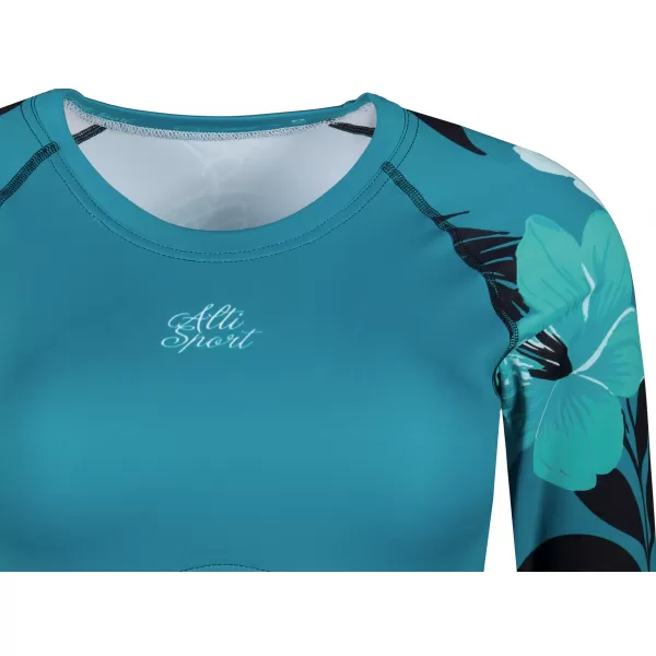  Dámský funkční crop top premium ALTISPORT VOJ/ALW115TR04 PETROLEJOVÁ 