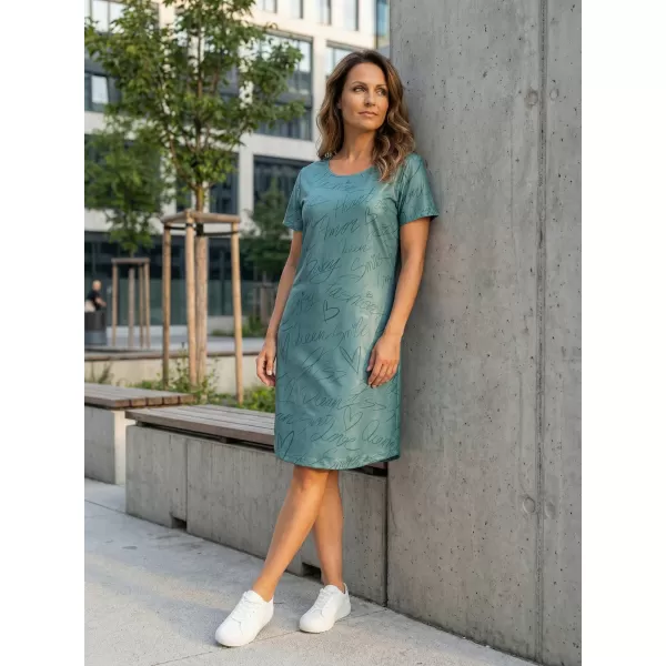 Dámské prodloužené triko/šaty premium ALTISPORT VOJ/ALW084SAT02 ZELENÁ 