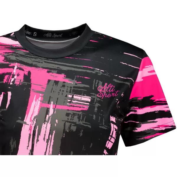  Dámský crop top premium ALTISPORT VOJ/ALW010TR07 ČERNÁ/SVĚTLE RŮŽOVÁ ČERNÁ/SVĚTLE RŮŽOVÁ 