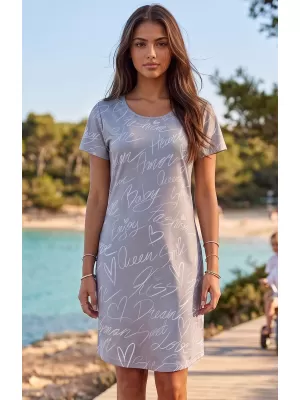 Dámské prodloužené triko/šaty premium ALTISPORT VOJ/ALW084SAT02 BÉŽOVÁ