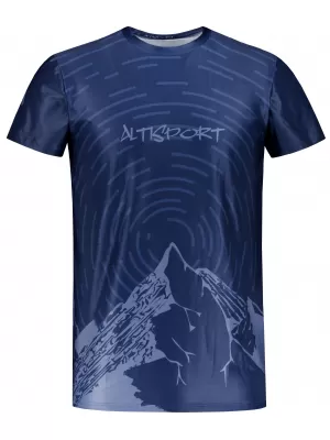 Pánské volnočasové triko premium ALTISPORT VOJ/ALM121TR06 NAVY-BLUE
