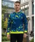 Pánská funkční mikina premium ALTISPORT VOJ/ALM108MI01 NAVY-NEON ŽLUTÁ