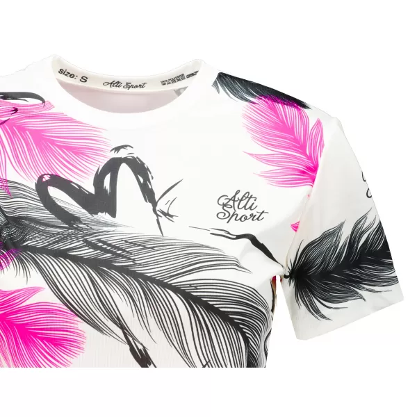  Dámský crop top premium ALTISPORT VOJ/ALW001TR07 BÍLÁ 