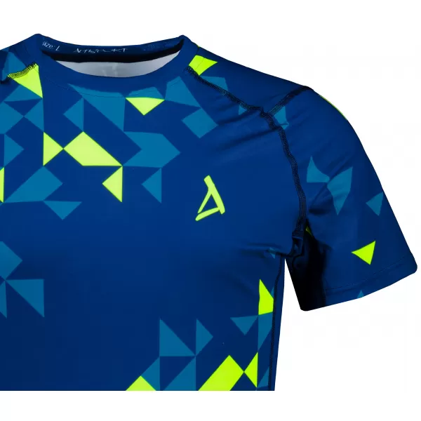  Pánské funkční kompresní triko premium ALTISPORT VOJ/ALM108TR04 NAVY-NEON ŽLUTÁ 