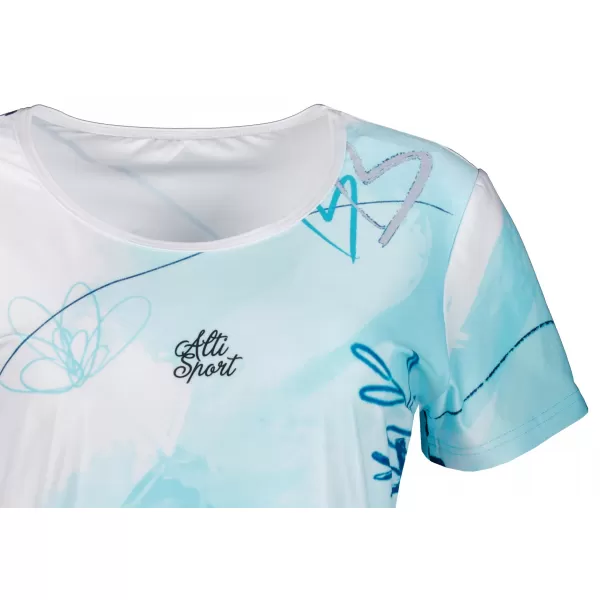  Dámské prodloužené triko/šaty premium ALTISPORT VOJ/ALW083SAT02 BÍLOMODRÁ 