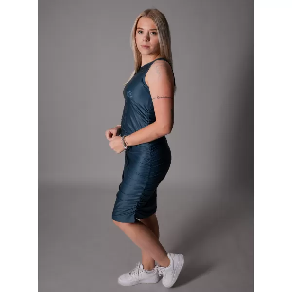  Dámské šaty premium ALTISPORT VOJ/ALW047SAT03 MODRÁ 