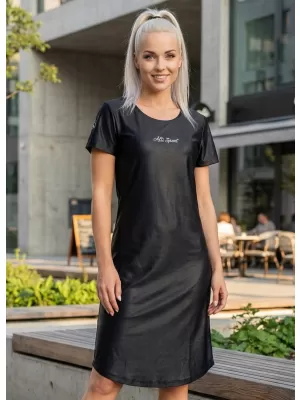 Dámské prodloužené triko/šaty premium ALTISPORT VOJ/ALW075SAT02 BLACK