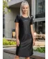 Dámské prodloužené triko/šaty premium ALTISPORT VOJ/ALW075SAT02 BLACK