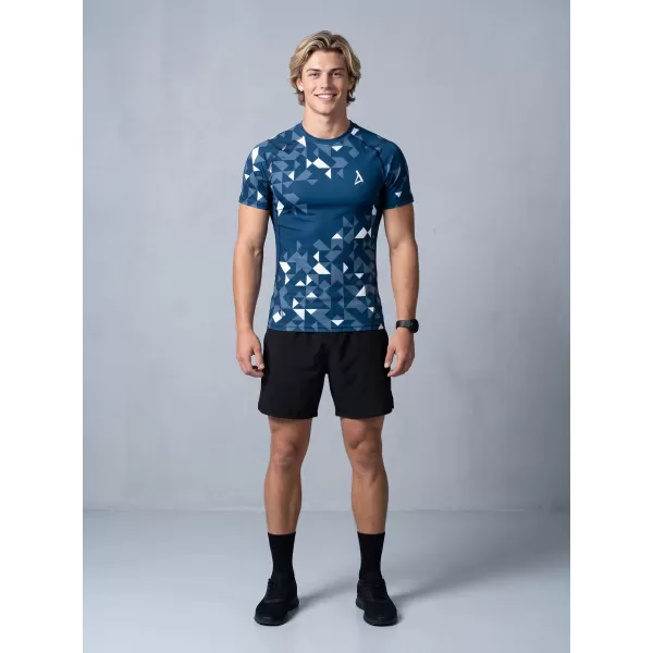  Pánské funkční kompresní triko premium ALTISPORT VOJ/ALM108TR04 NAVY-BÍLÁ 