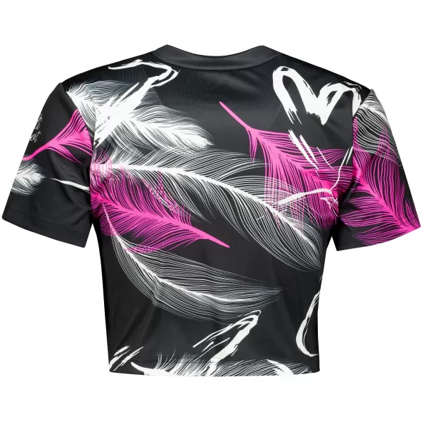  Dámský crop top premium ALTISPORT VOJ/ALW001TR07 ČERNORŮŽOVÁ 