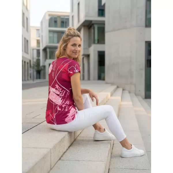  Dámské volnočasové triko premium ALTISPORT VOJ/ALW120TR06 FUCHSIOVÁ 