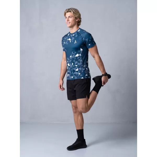  Pánské funkční kompresní triko premium ALTISPORT VOJ/ALM108TR04 NAVY-BÍLÁ 