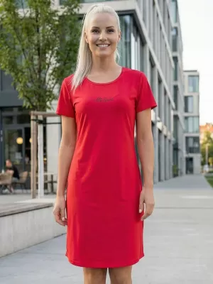 Dámské prodloužené triko/šaty premium ALTISPORT VOJ/ALW075SAT02 BRIGHT-RED
