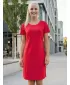 Dámské prodloužené triko/šaty premium ALTISPORT VOJ/ALW075SAT02 BRIGHT-RED
