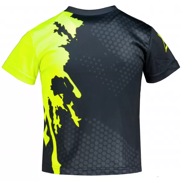  Dětské funkční triko premium ALTISPORT VOJ/ALM112TR01 ČERNÁ-FLUO YELLOW 